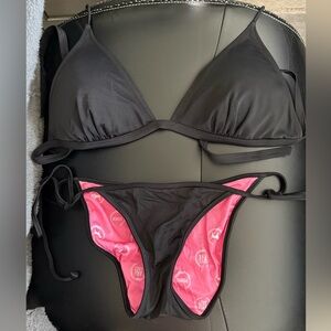 PINK by Victoria's Secret Pink and Black Bikini 👙 top and bottom